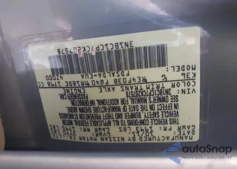 2012 Nissan Versa 1.8 S from USA, damaged, VIN 3N1BC1CP7CK207578
